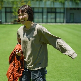 TNF Faded Field L/S Tee 25AW 北面紫标复古有机棉混纺长袖T恤