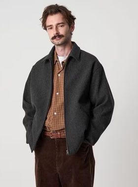 限时折扣 Steven Alan Cloth Work Blouson 25AW羊毛混纺工装夹克