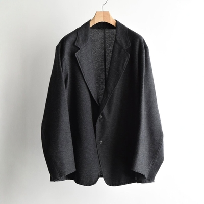 COMOLI克什米尔羊绒真丝西装夹克