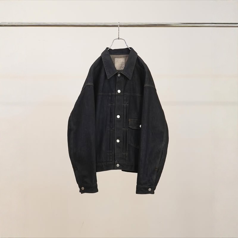 ANCELLM复古赤耳原色牛仔夹克