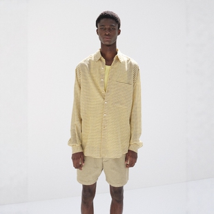 AURALEE AIRY LIGHT COTTON CHECK SHIRT 26SS 轻薄棉质格纹衬衫