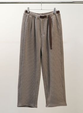 ANCELLM WOOL CORD BELTLESS SLACKS 25AW 羊毛灯芯绒宽松西装裤