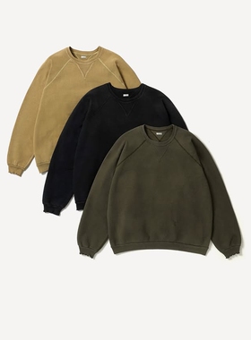 A.PRESSE Vintage Double V Sweatshirt 26SS 复古水洗双V线卫衣