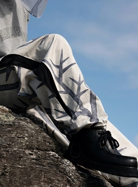 SEDAN ALL PURPOSE WIDE TRACK PANTS 25SS 树枝迷彩抽绳运动长裤