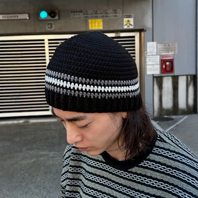 COOTIE混纺无檐短款针织冷帽