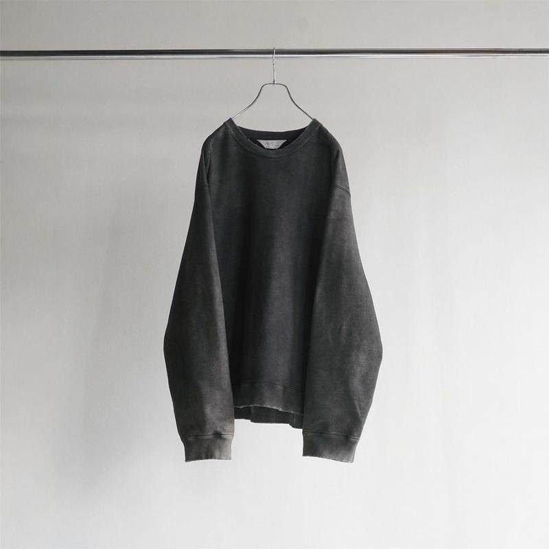 ANCELLM EMBROIDERY UNEVEN OVER SWEAT SHIRT 24AW 破坏水洗卫衣