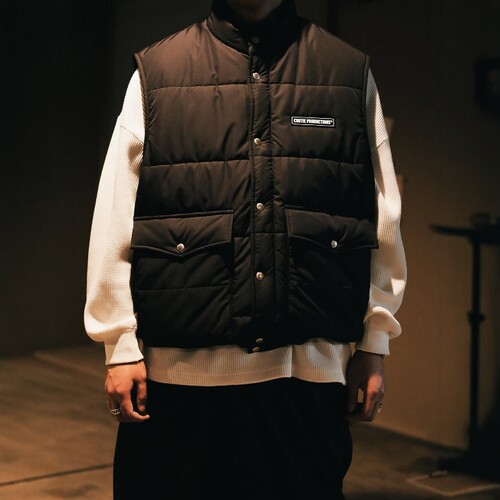 COOTIE防水抽绳口袋棉服马甲