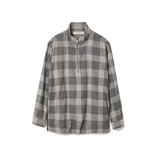 nonnative PULLOVER SHIRTJACKET25AW格纹半拉链衬衫 夹克 MARINER