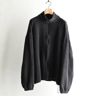COMOLI fleece zip jacket 25AW 摇粒绒拉链抽绳立领夹克