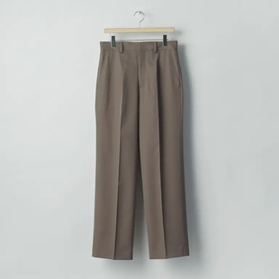 ssstein Straight Trousers 26AW 羊毛华达呢单褶休闲直筒西裤