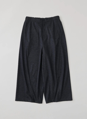 NICENESS 120s Wool Jersey LoosePants25AW羊毛立体剪裁宽松长裤