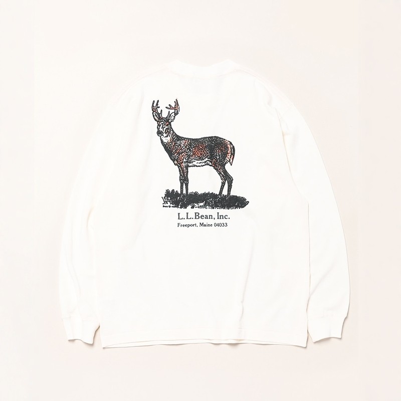 L.L.bean Union Animal L/S Tee 25AW 复古背后动物印花长袖T恤