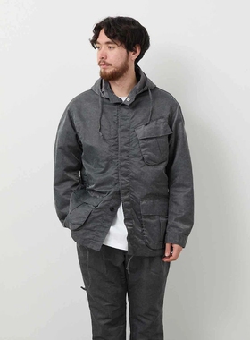 nonnative TROOPER HOODED JACKET 26SS尼龙斜纹染色防风连帽夹克