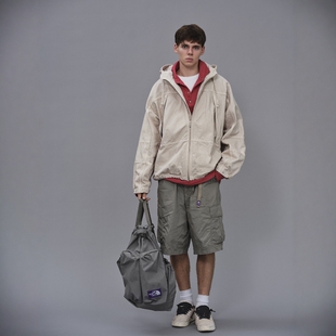 TNF Garment Mountain Wind Parka 26SS北面紫标蜡染做旧连帽夹克