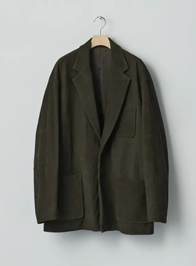 ssstein Cow Nubuck Blazer 26SS 牛巴革宽松休闲口袋西装夹克