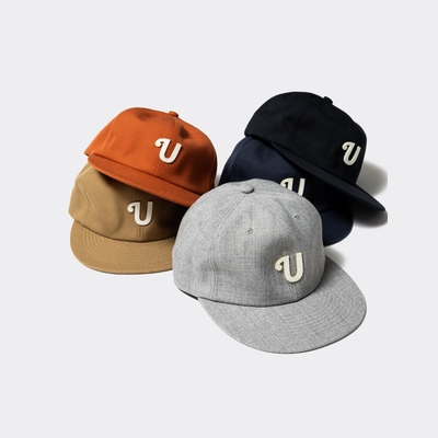 UnlikelyU字刺绣LOGO棒球平檐帽