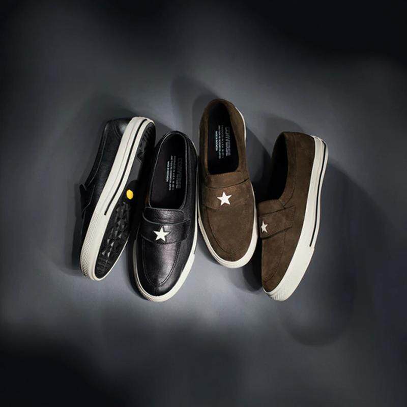 CONVERSE ADDICT ONE STAR LOAFER 24AW皮面麂皮低帮一脚蹬乐福鞋
