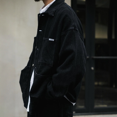 COOTIE硫化染斜纹宽松口袋夹克