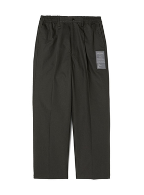 N.HOOLYWOOD TEST TROUSERS 25SS 军事风宽松休闲单褶锥形西装裤