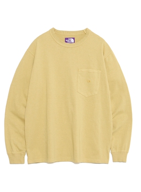 TNF 8oz Field L/S Pocket Tee 26SS北面紫标染色刺绣口袋长袖T恤