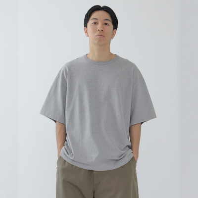 BEAMSJAPAN日产红绳纯色重磅短袖