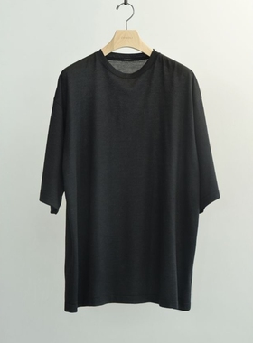 COMOLI Wool Mesh S/S T-Shirt 26SS 定番羊毛网眼宽松短袖T恤