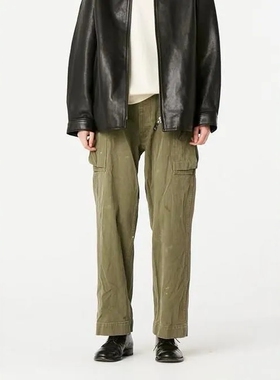 HERILL U.S.ARMY M-43 HBT pants25AW复古军事风人字纹口袋工装裤