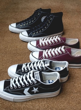 CONVERSE ADDICT CHUCKTAYLOR CANVAS/LEATHER25AW帆布皮面滑板鞋