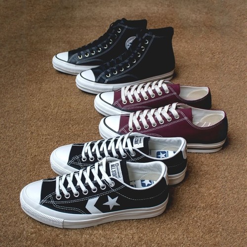 CONVERSEADDICT帆布皮面滑板鞋