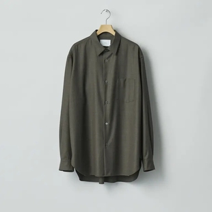 Regular Wool Collar Shirt ssstein 26SS羊毛尖领宽松衬衫 Extra