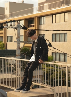 nonnative DWELLER 5P JEANS NR COTTON 25AW 蜡染五袋小脚牛仔裤