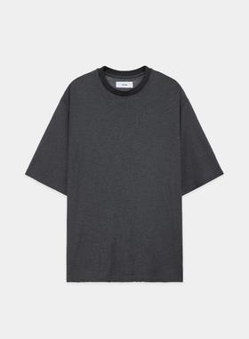 marka RAMIE KNIT CREW NECK TEE 25SS 苎麻透气宽松圆领短袖T恤