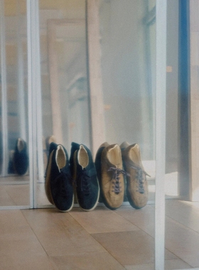 REPRODUCTION OF FOUND × hobo TRAINER 26SS联名麂皮复古德训鞋