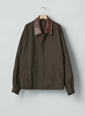 ssstein Brushed Chino Zip Jacket 26SS 硫化染色起毛皮领夹克