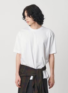 H B&Y Hybrid Tube Crew Neck T-Shirt 26SS 日产纯棉圆领短袖T恤