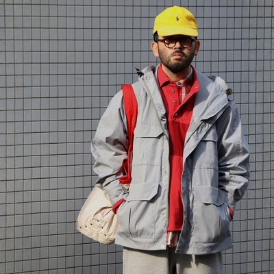 TNF北面紫标做旧成衣染色衬衫