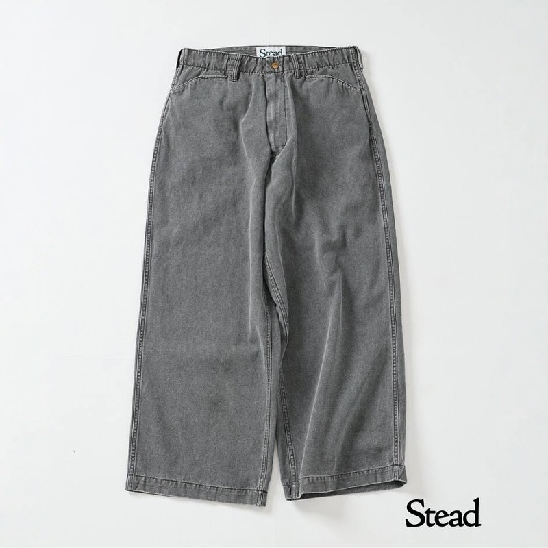 J.S.Homestead Stead Pigment pants 25SS 复古染色帆布工装长裤