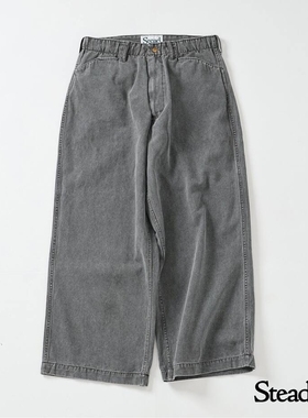 J.S.Homestead Stead Pigment pants 25SS 复古染色帆布工装长裤