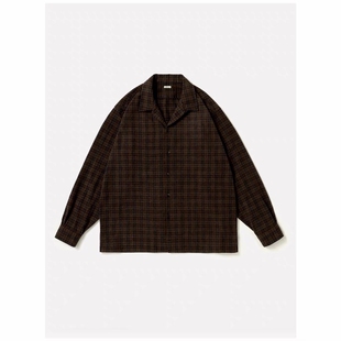 A.PRESSE Silk Nep Loop Collar Shirt 26AW真丝起毛开襟长袖衬衫