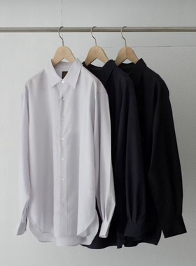 BATONER SOLID WOOL REGULAR COLLAR SHIRT 26SS 160羊毛长袖衬衫