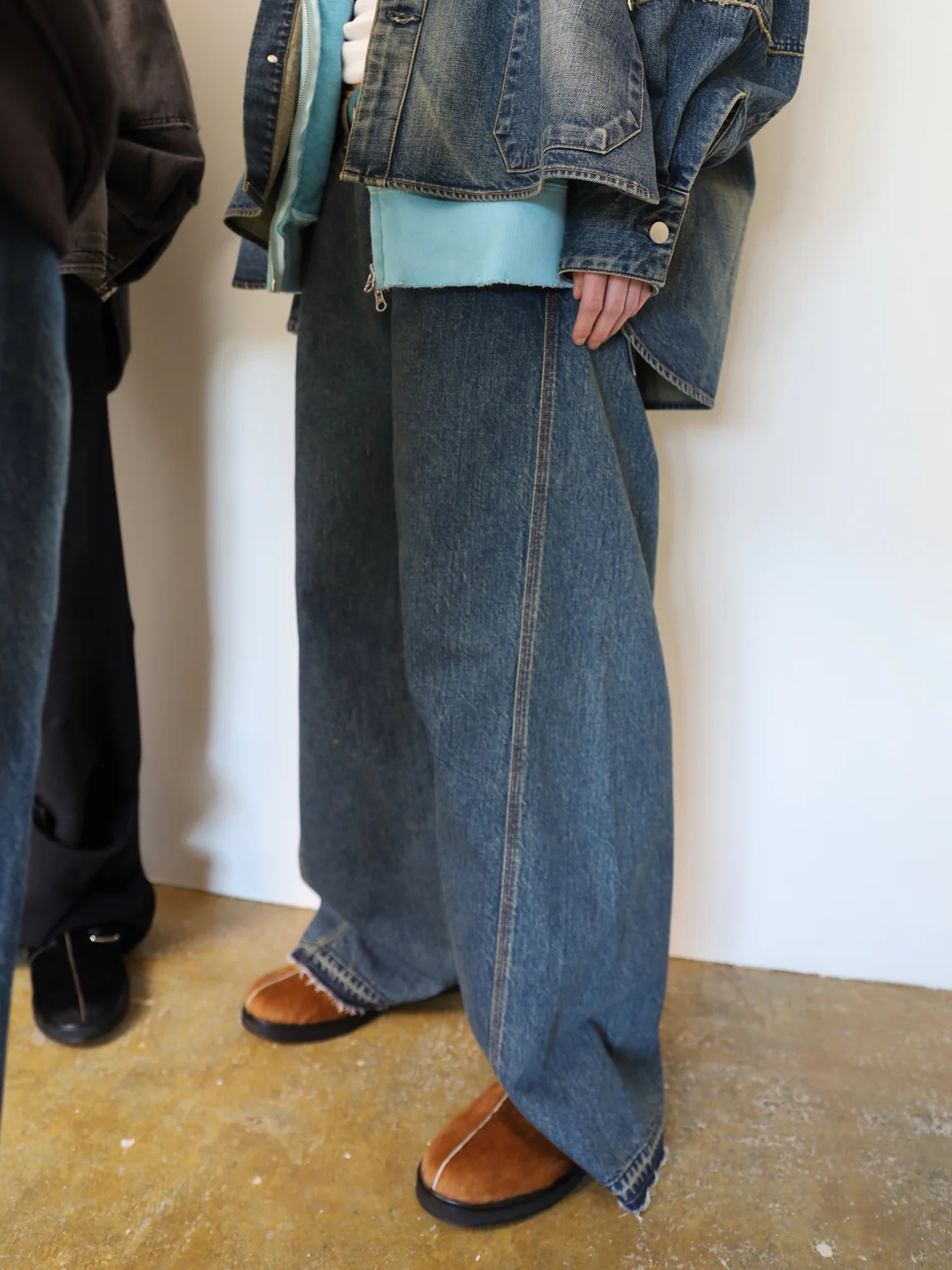 JIEDA USED 3D WORK DENIM 24AW 日产立体剪裁宽松水洗工装牛仔裤