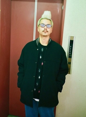 WACKO MARIA CAR CLUB JACKET 24AW 羊绒混纺内里豹纹汽车夹克