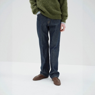 DENIM PANTS AURALEE 绳染强捻纱五袋牛仔裤 TWIST 25AW HARD