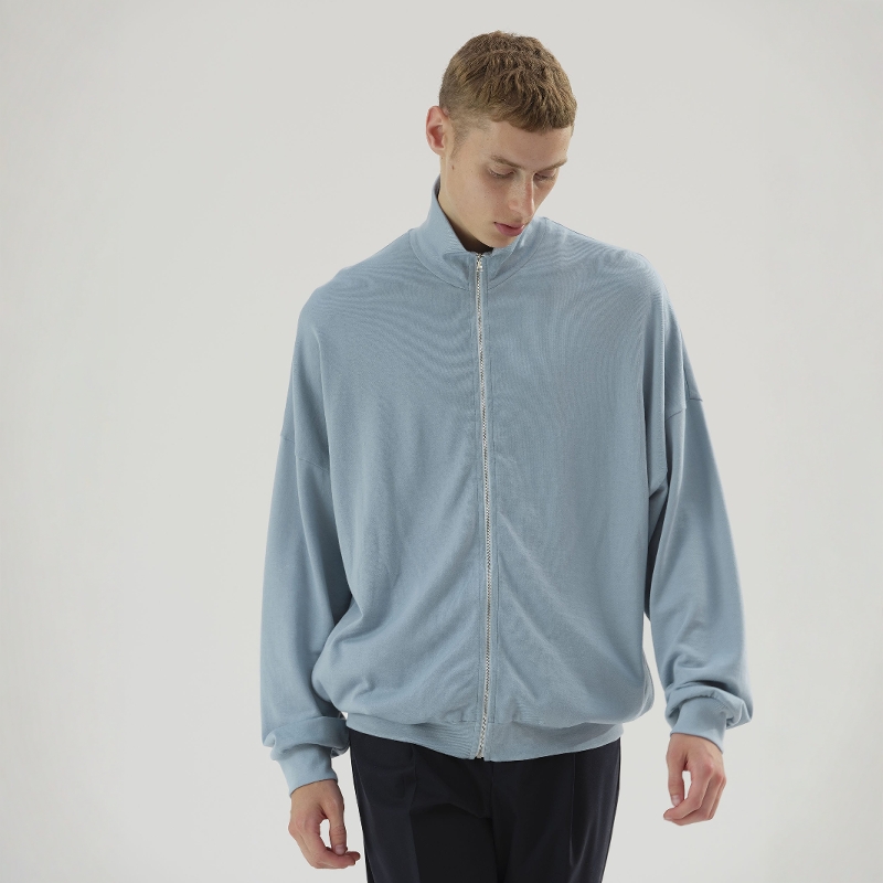 AURALEE GAUGE SWEAT ZIP CARDIGAN 25SS 长绒匹马棉运动开衫卫衣
