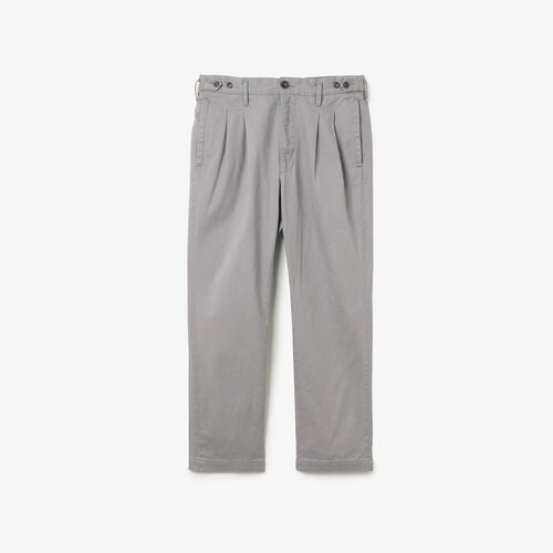 nonnative斜纹棉染色双褶休闲裤