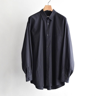 定番棉质纯色宽松长袖 COMOLI shirt 26SS 衬衫