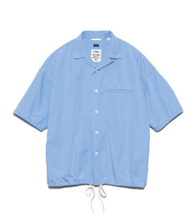 nanamica Open Collar S/S Shirt 24SS 包芯纱水洗抽绳短袖衬衫