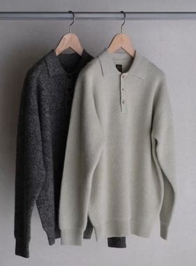 BATONER CASHMERE FOX POLO 25AW 克什米尔羊绒轻量针织衫衬衫