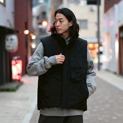 N.HOOLYWOOD军事线机能棉服马甲