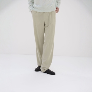 WOOL VIYELLA SLACKS AURALEE 轻量棉羊绒西裤 COTTON 25SS LIGHT
